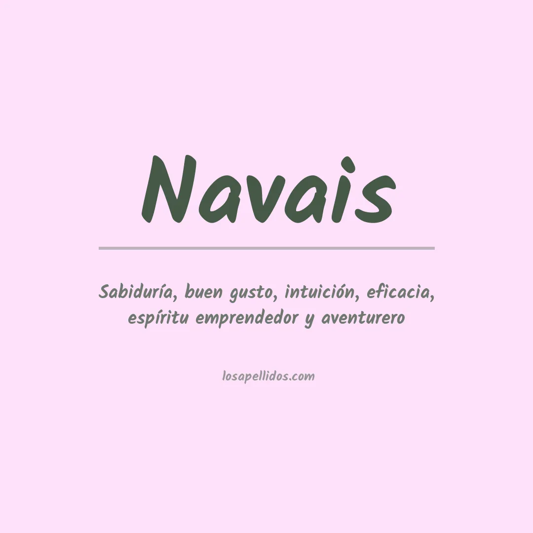 Significado del Apellido Navais