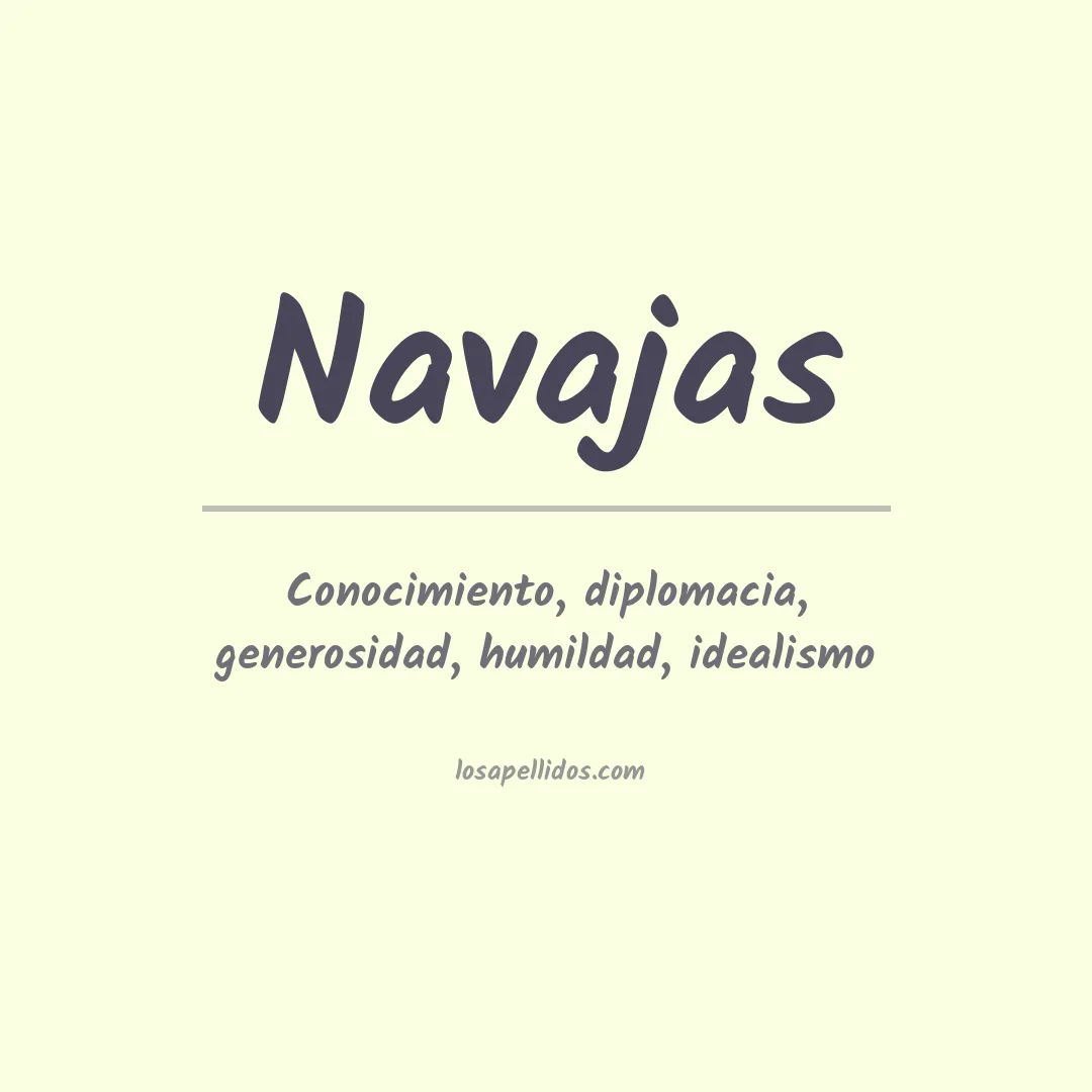 Apellido Navajas