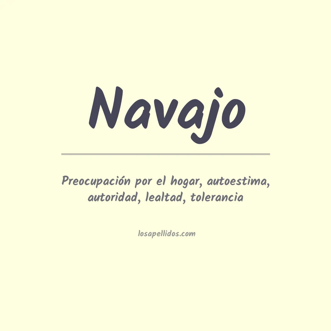 Significado del Apellido Navajo