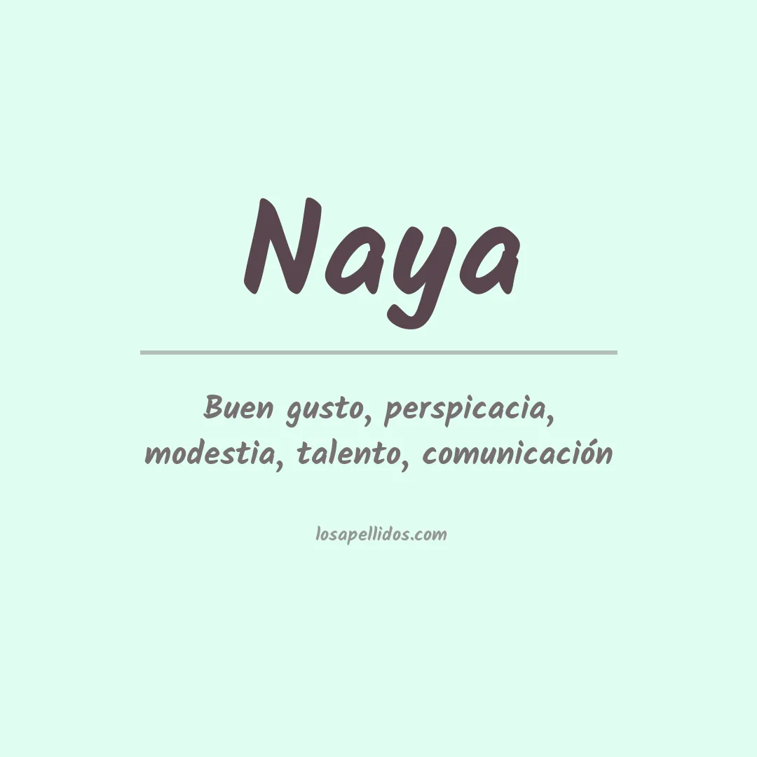 Apellido Naya