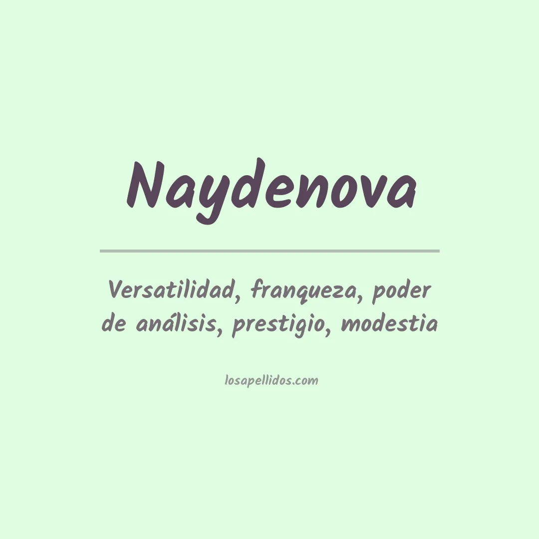 Apellido Naydenova