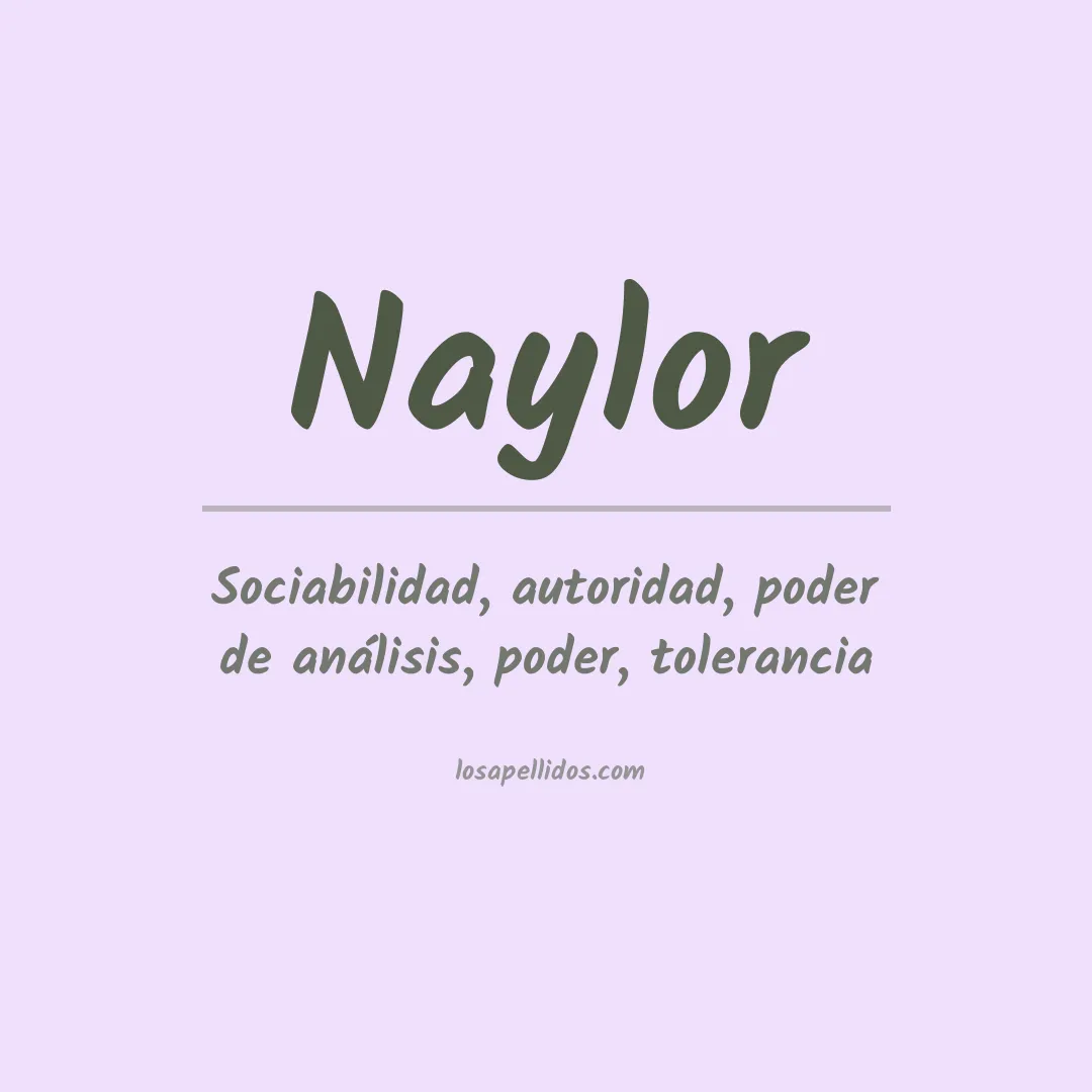 Apellido Naylor