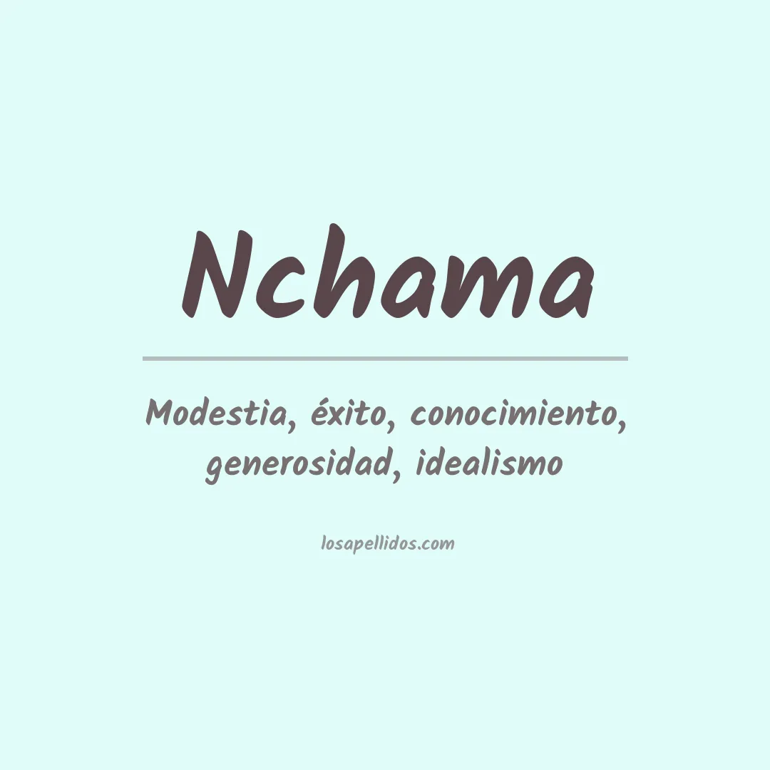 Apellido Nchama