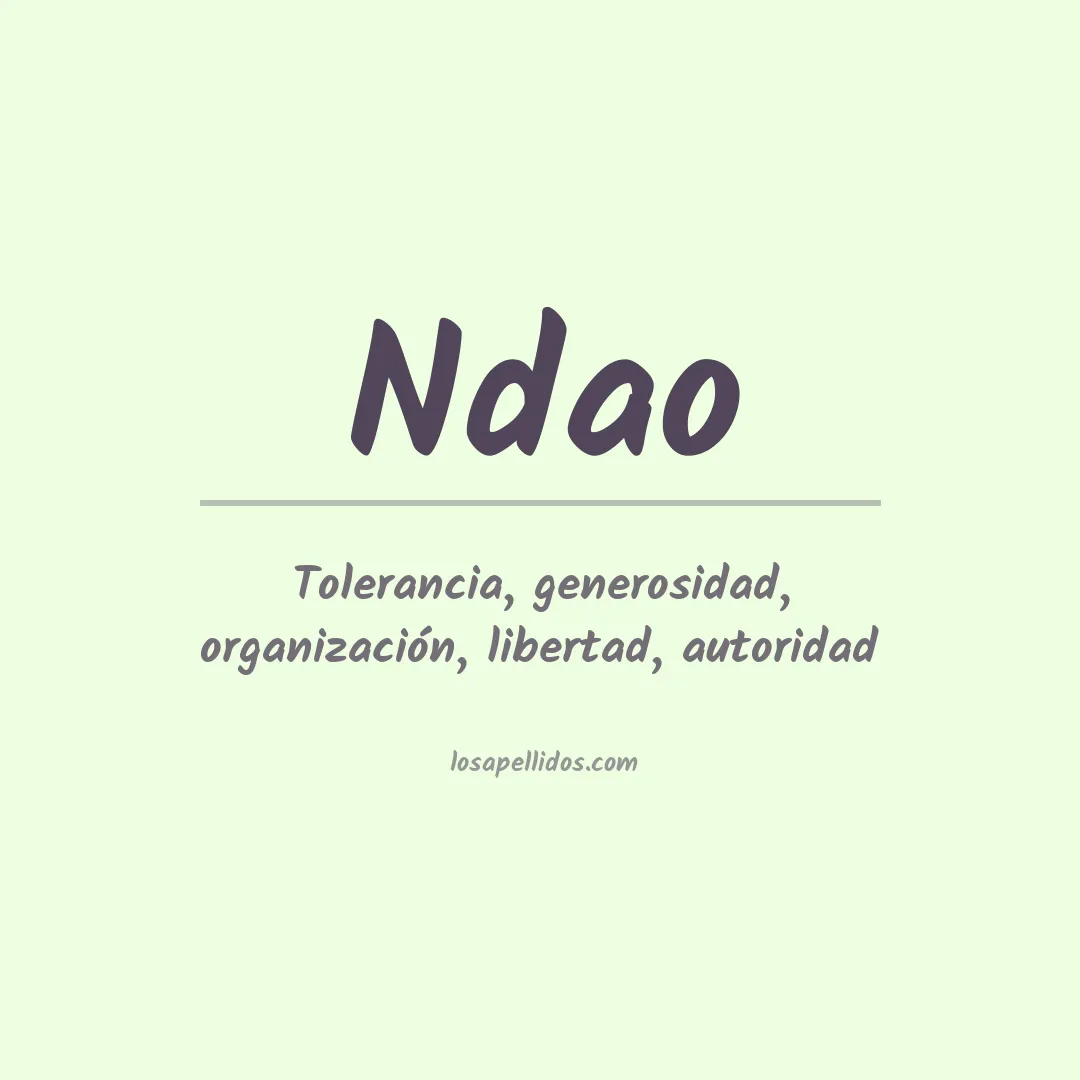 Apellido Ndao