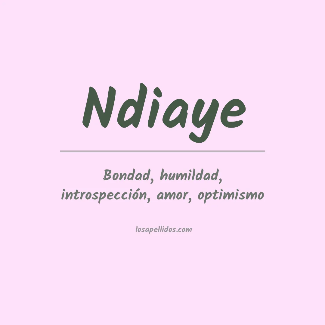 Apellido Ndiaye