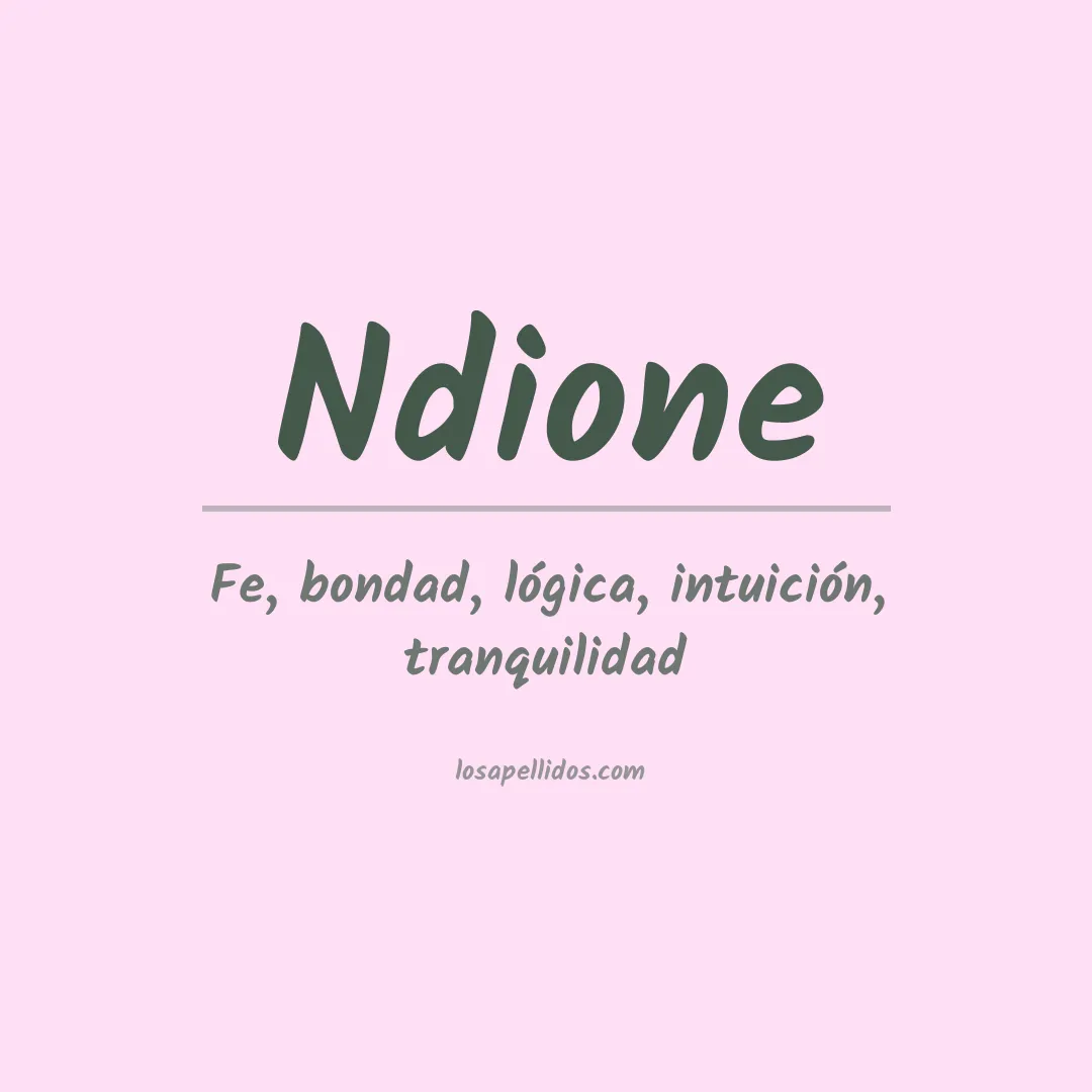 Apellido Ndione