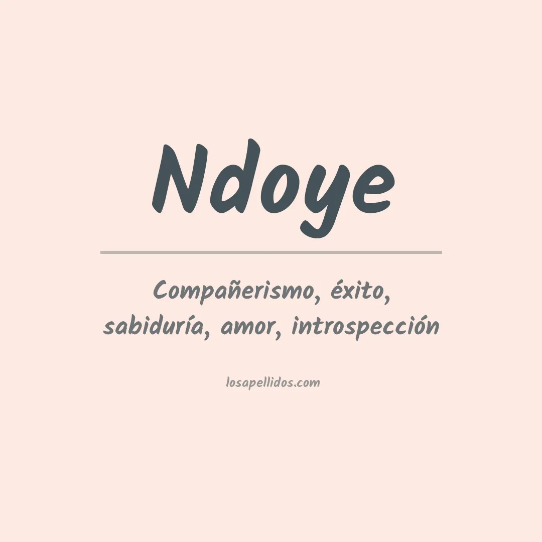 Apellido Ndoye
