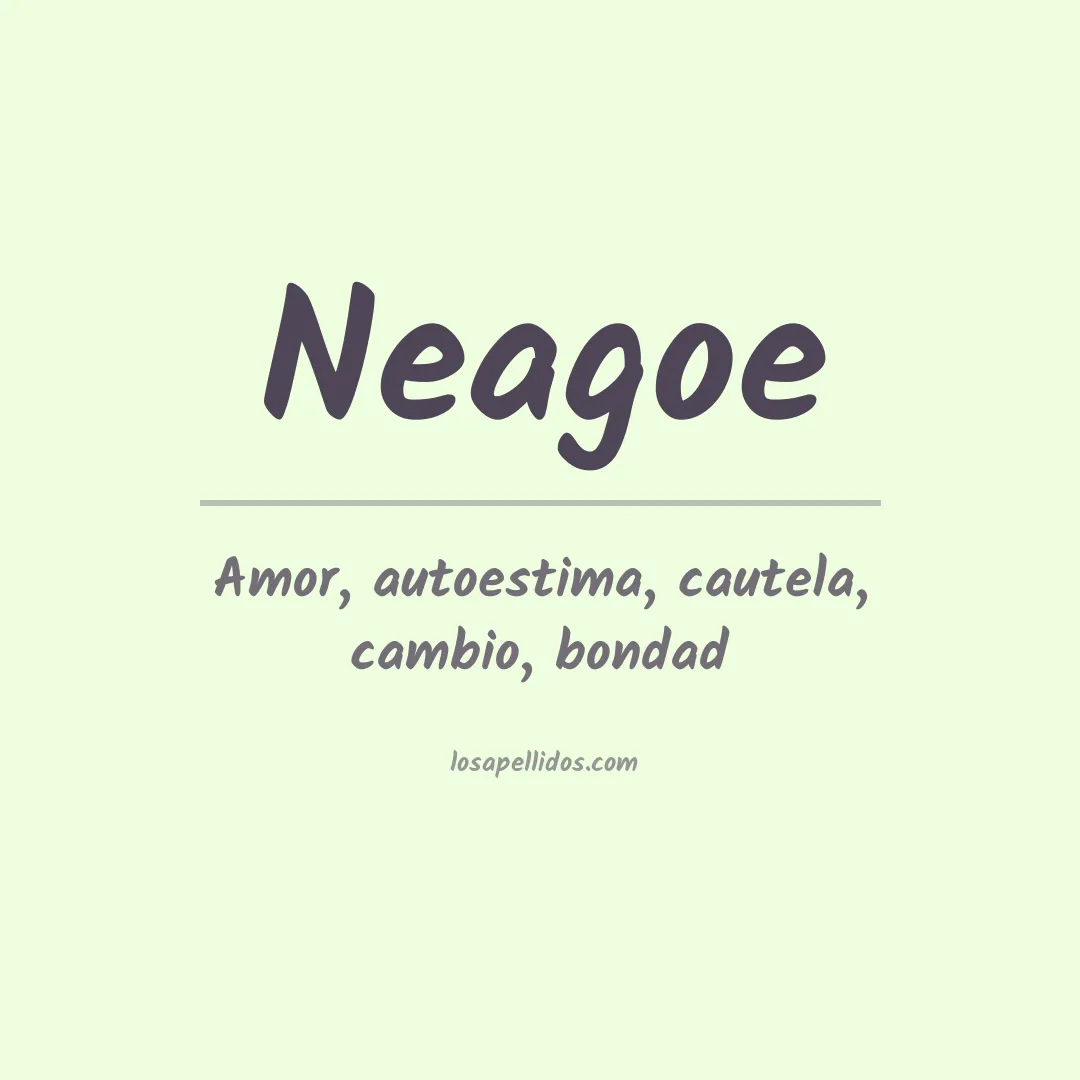 Apellido Neagoe
