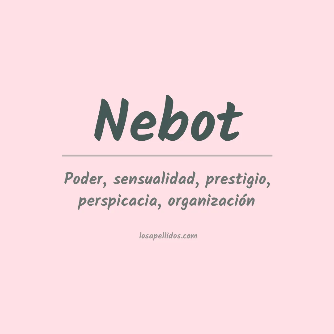 Apellido Nebot