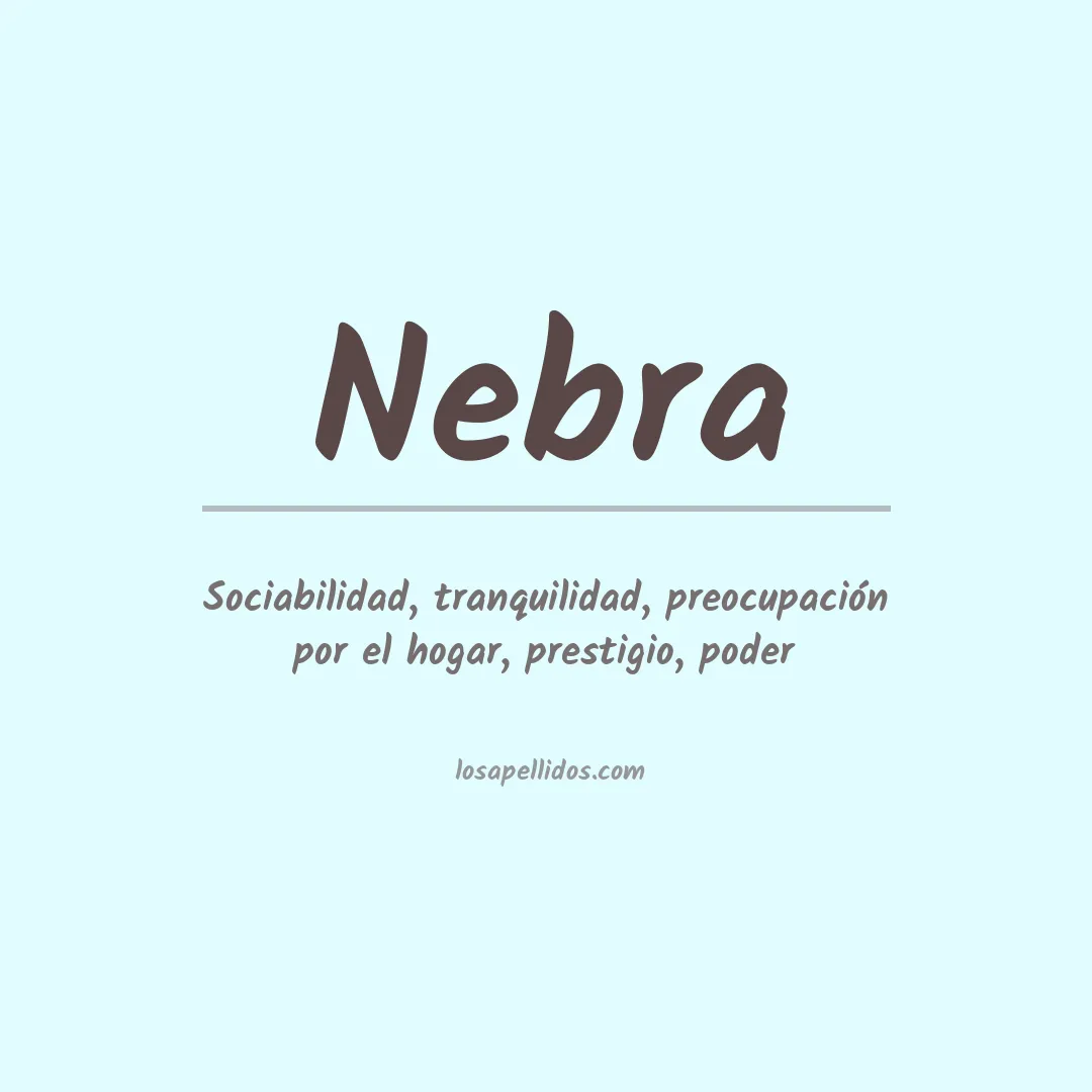 Apellido Nebra