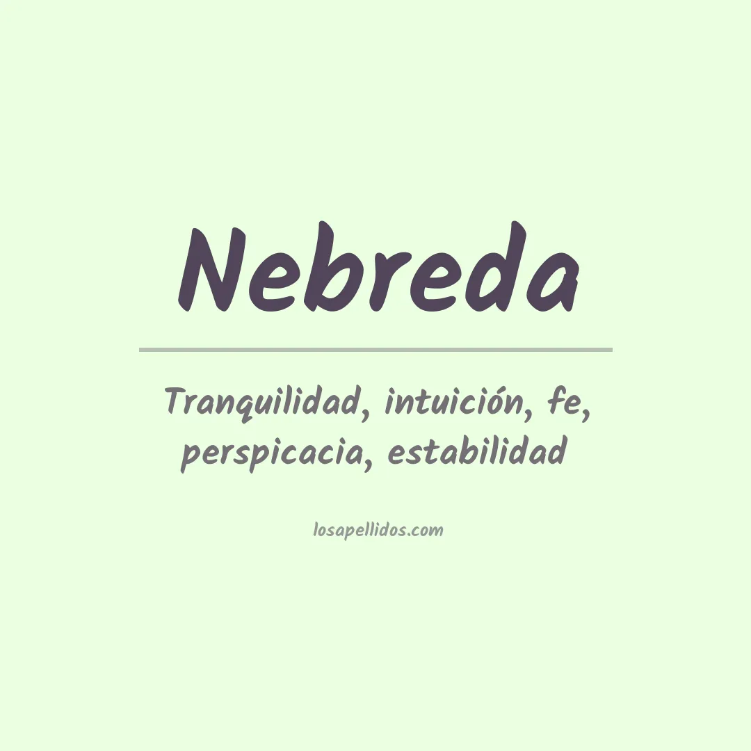 Apellido Nebreda