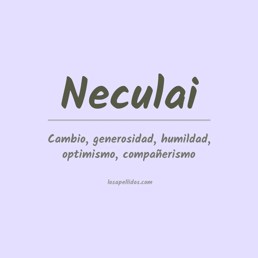 Apellido Neculai