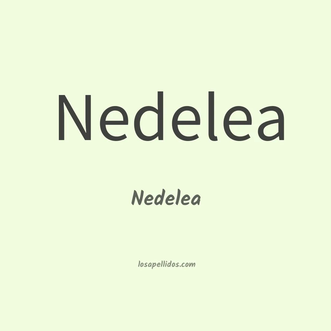 Nedelea en chino