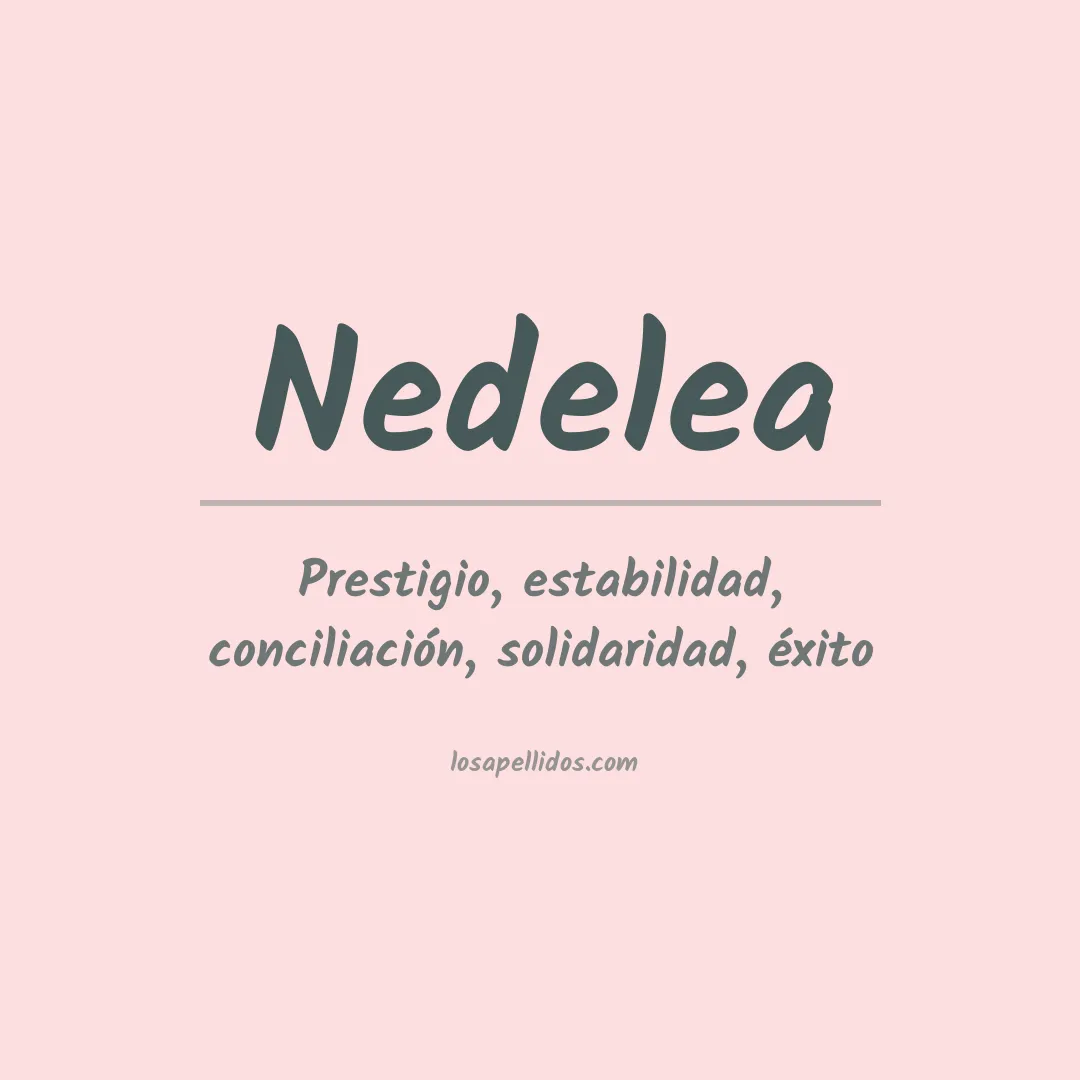 Apellido Nedelea