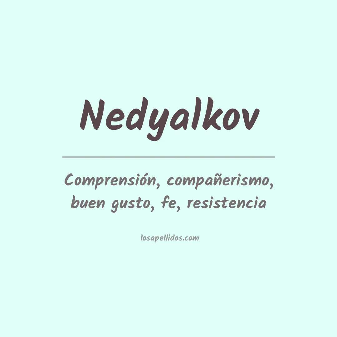 Apellido Nedyalkov