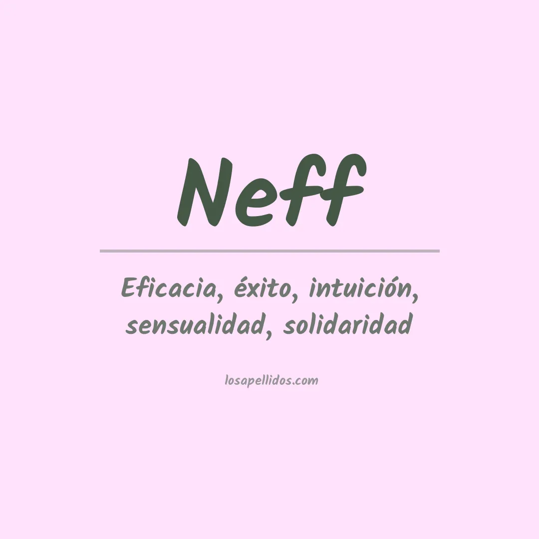 Apellido Neff