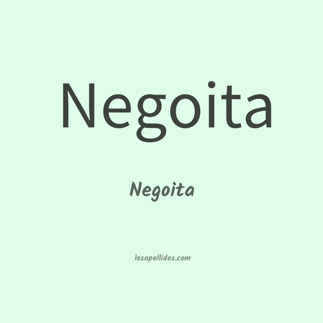 Negoita en chino