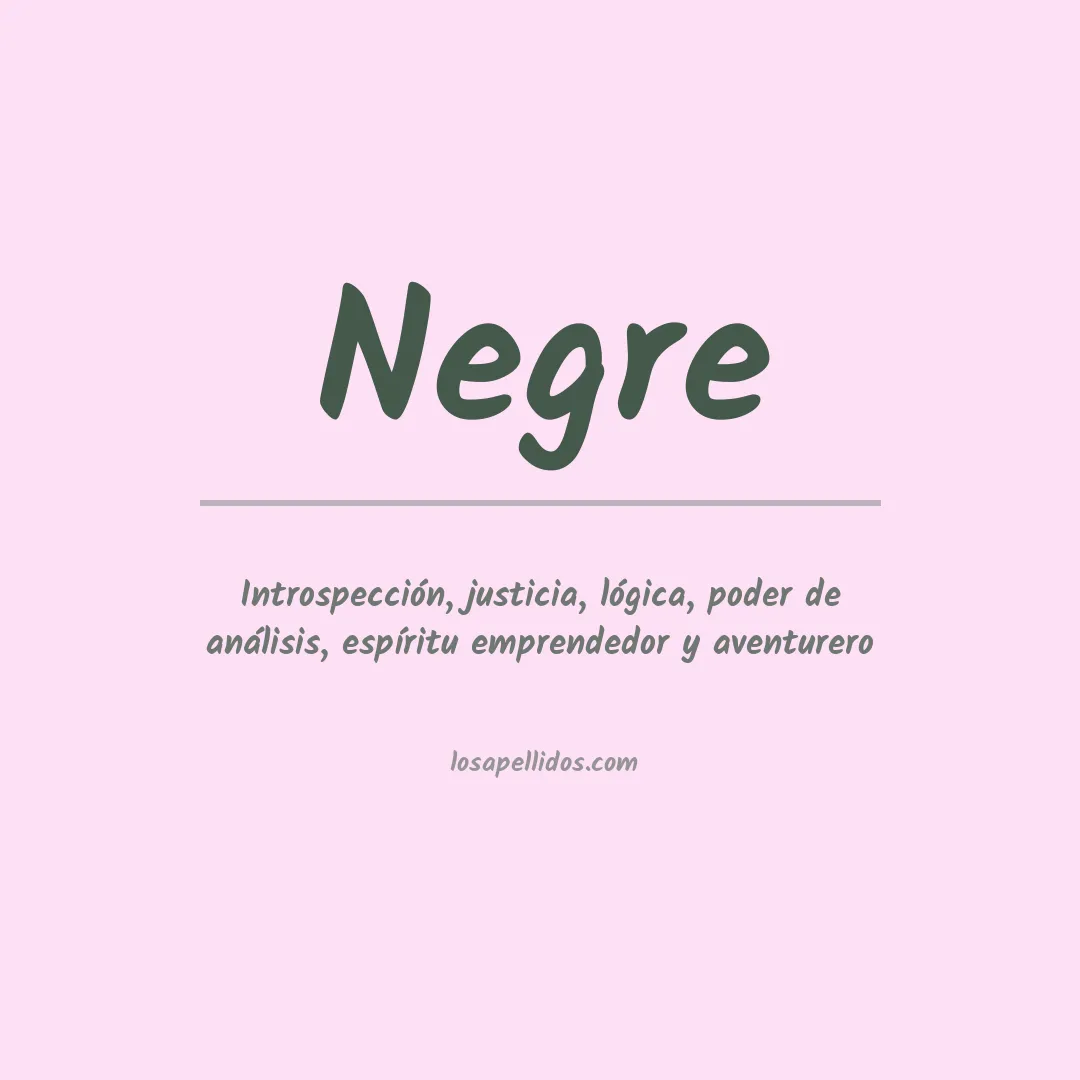 Apellido Negre