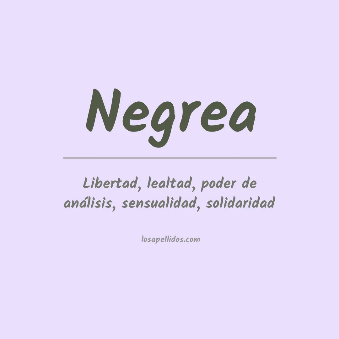 Apellido Negrea
