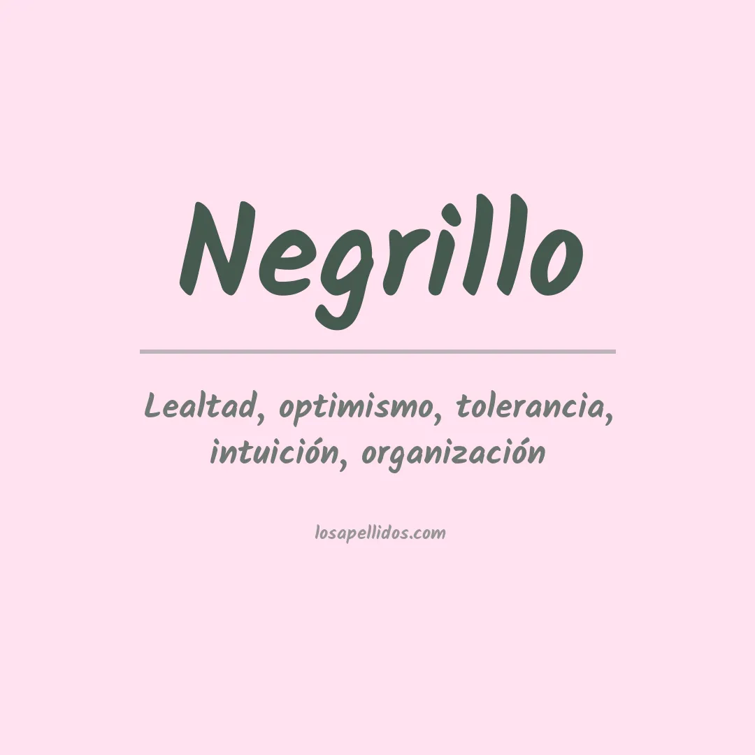 Apellido Negrillo