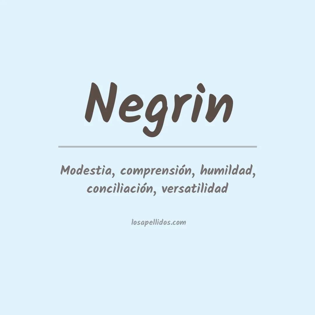 Apellido Negrín