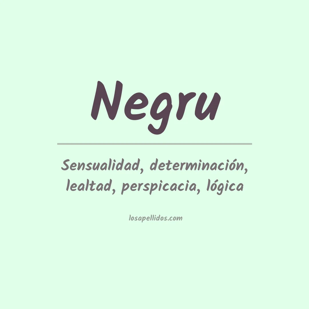 Apellido Negru