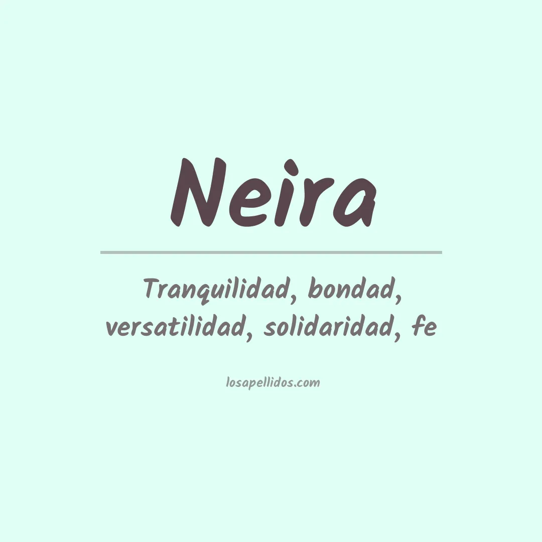 Apellido Neira