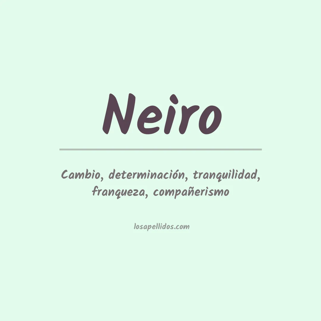 Apellido Neiro