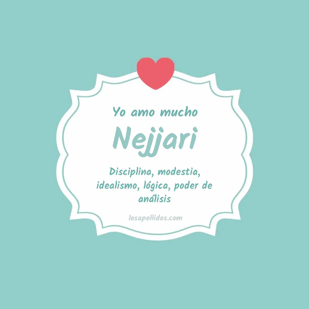 Yo amo mucho Nejjari