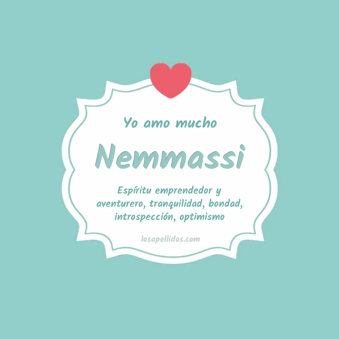 Yo amo mucho Nemmassi
