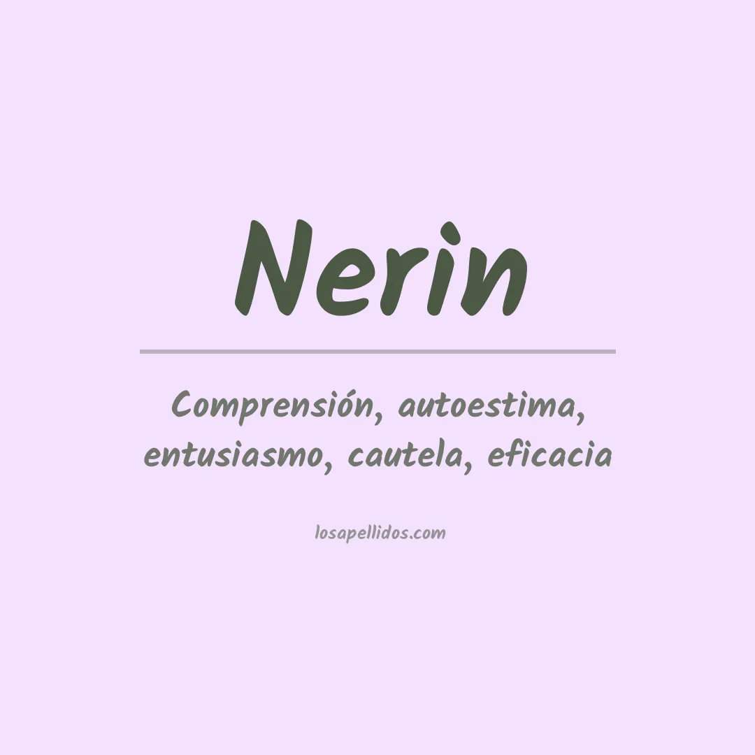 Apellido Nerin