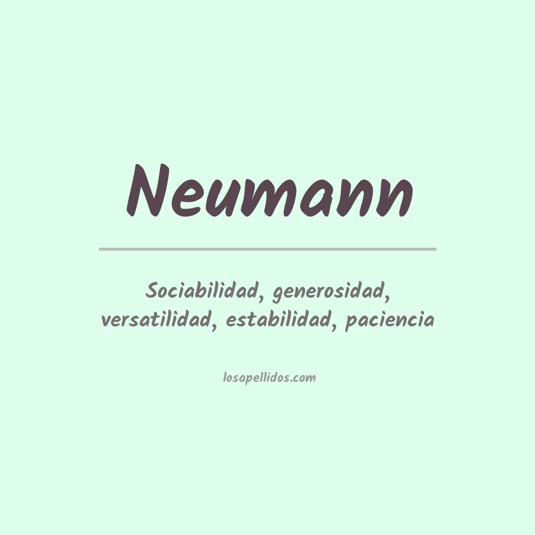 Apellido Neumann