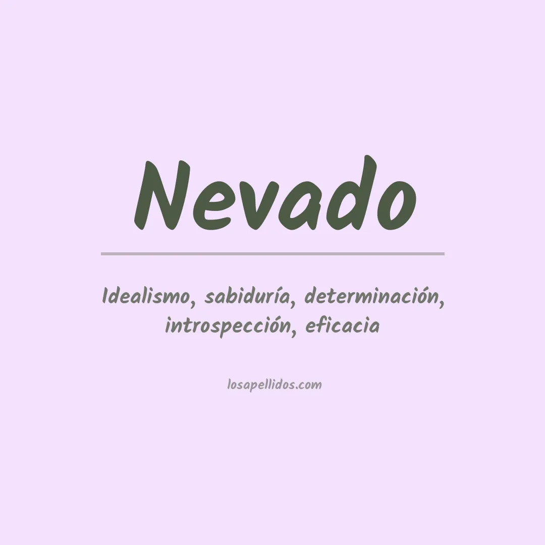Apellido Nevado
