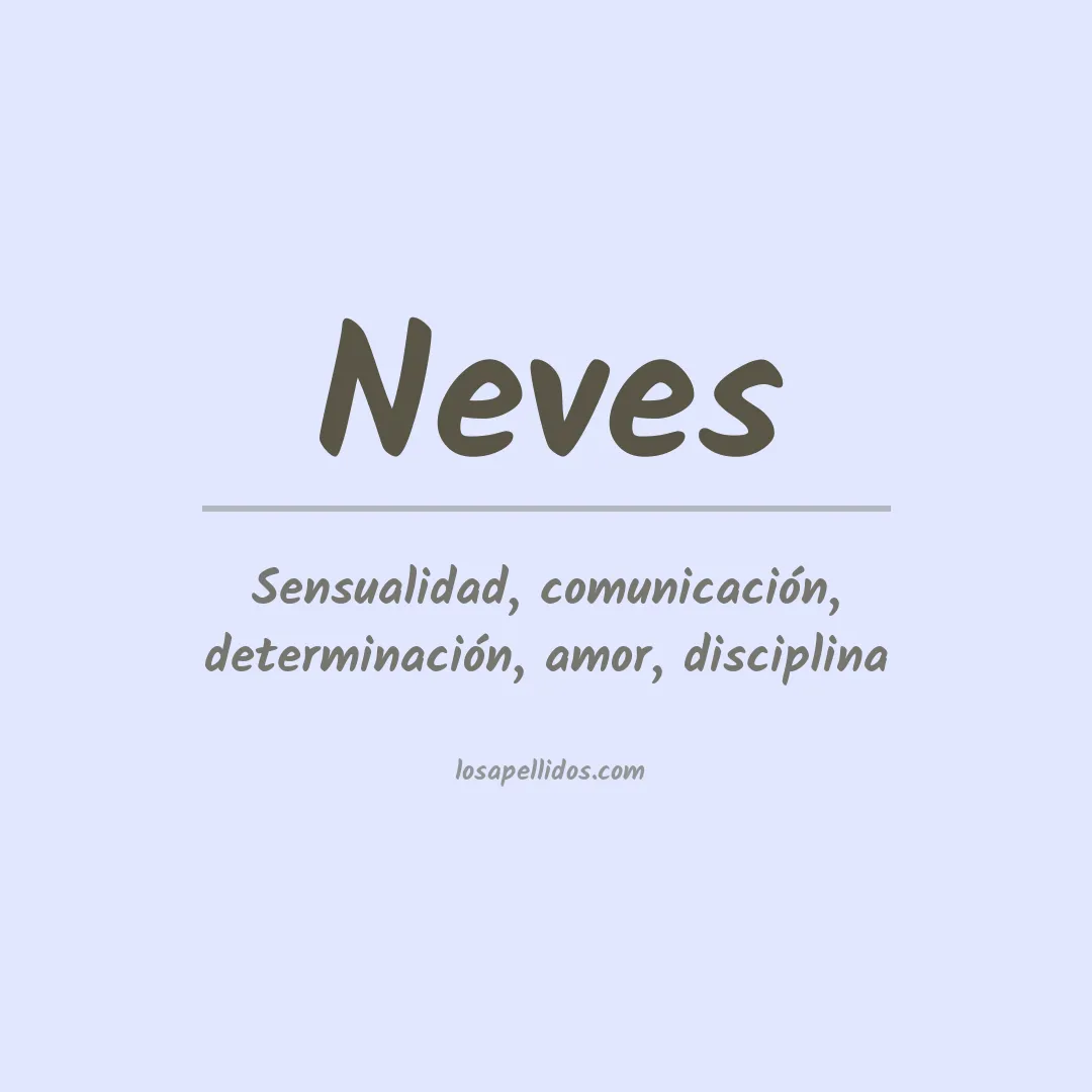 Apellido Neves