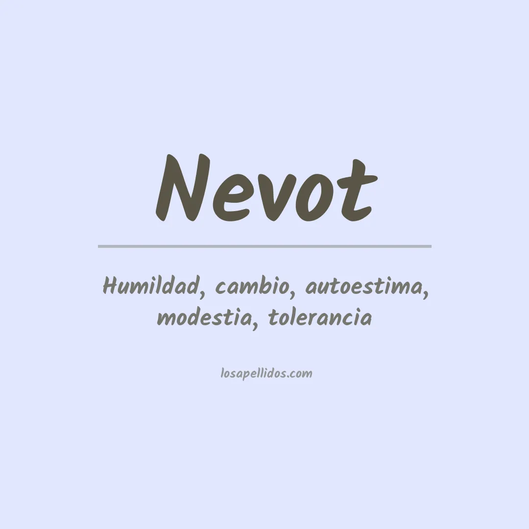 Apellido Nevot