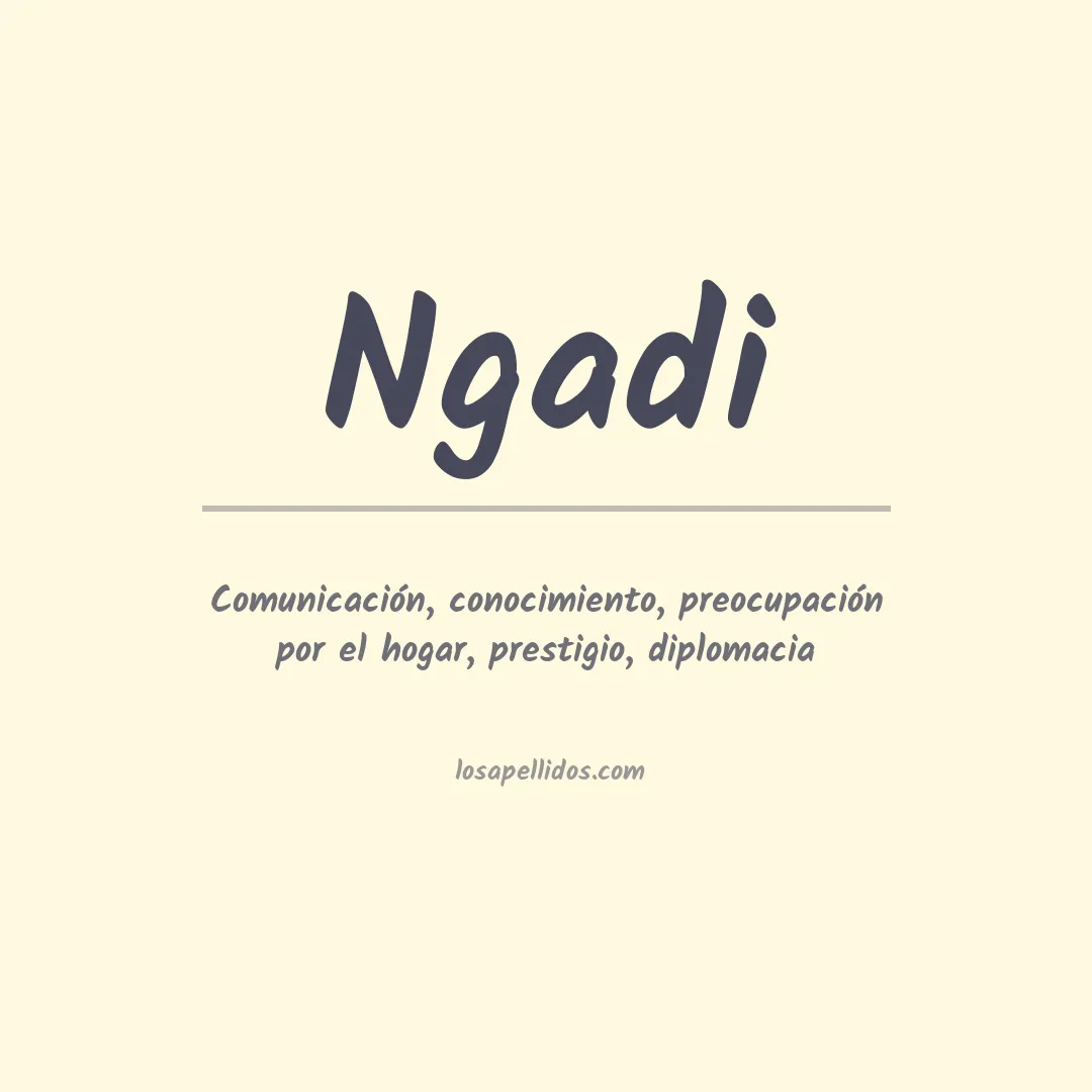 Apellido Ngadi