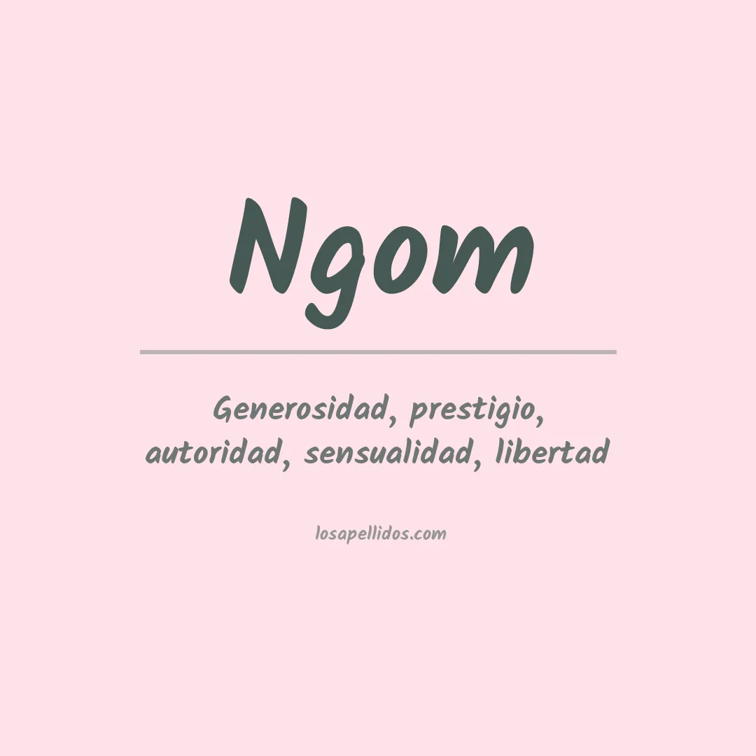 Apellido Ngom