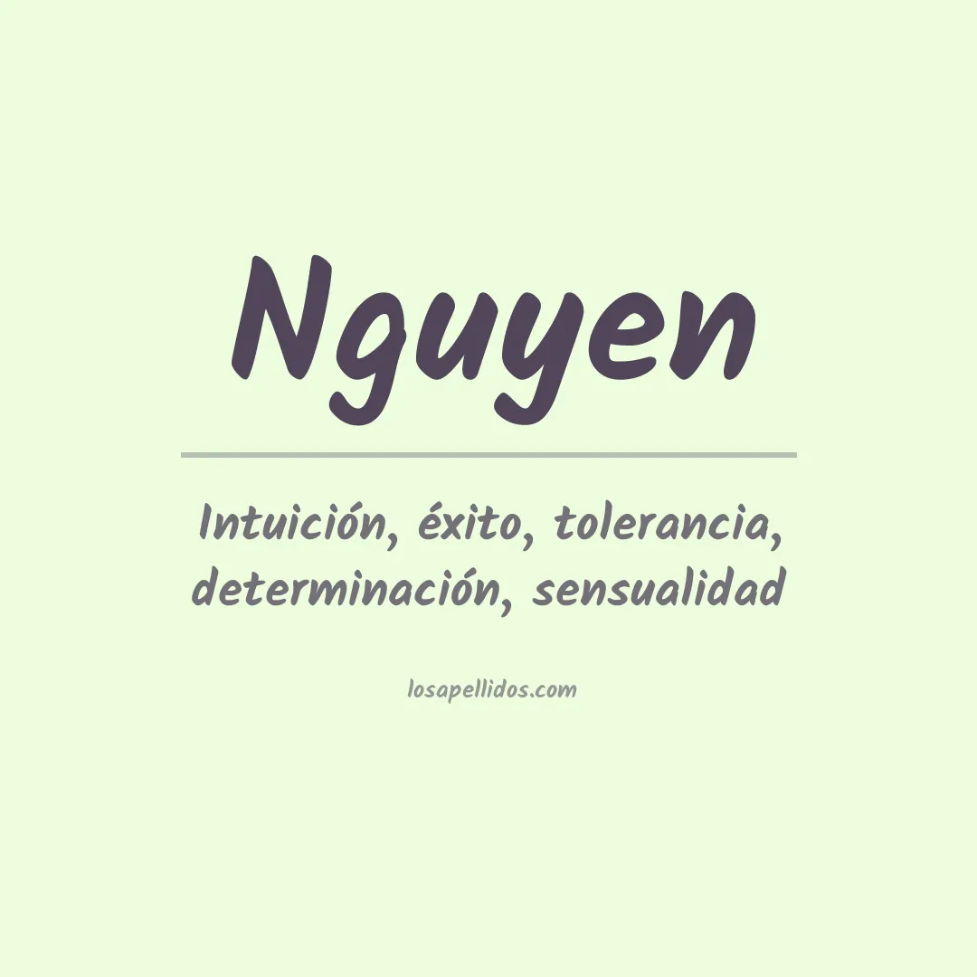 Apellido Nguyen
