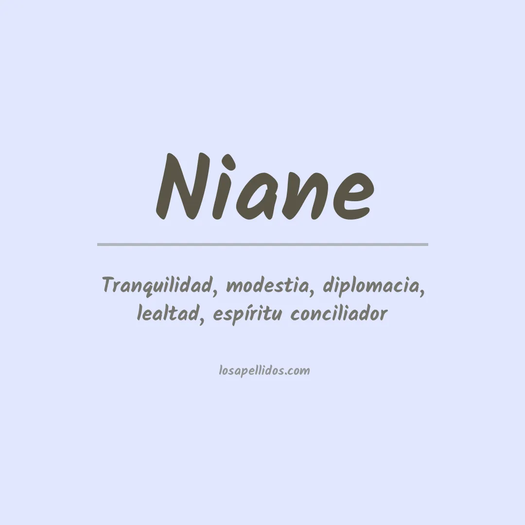 Apellido Niane