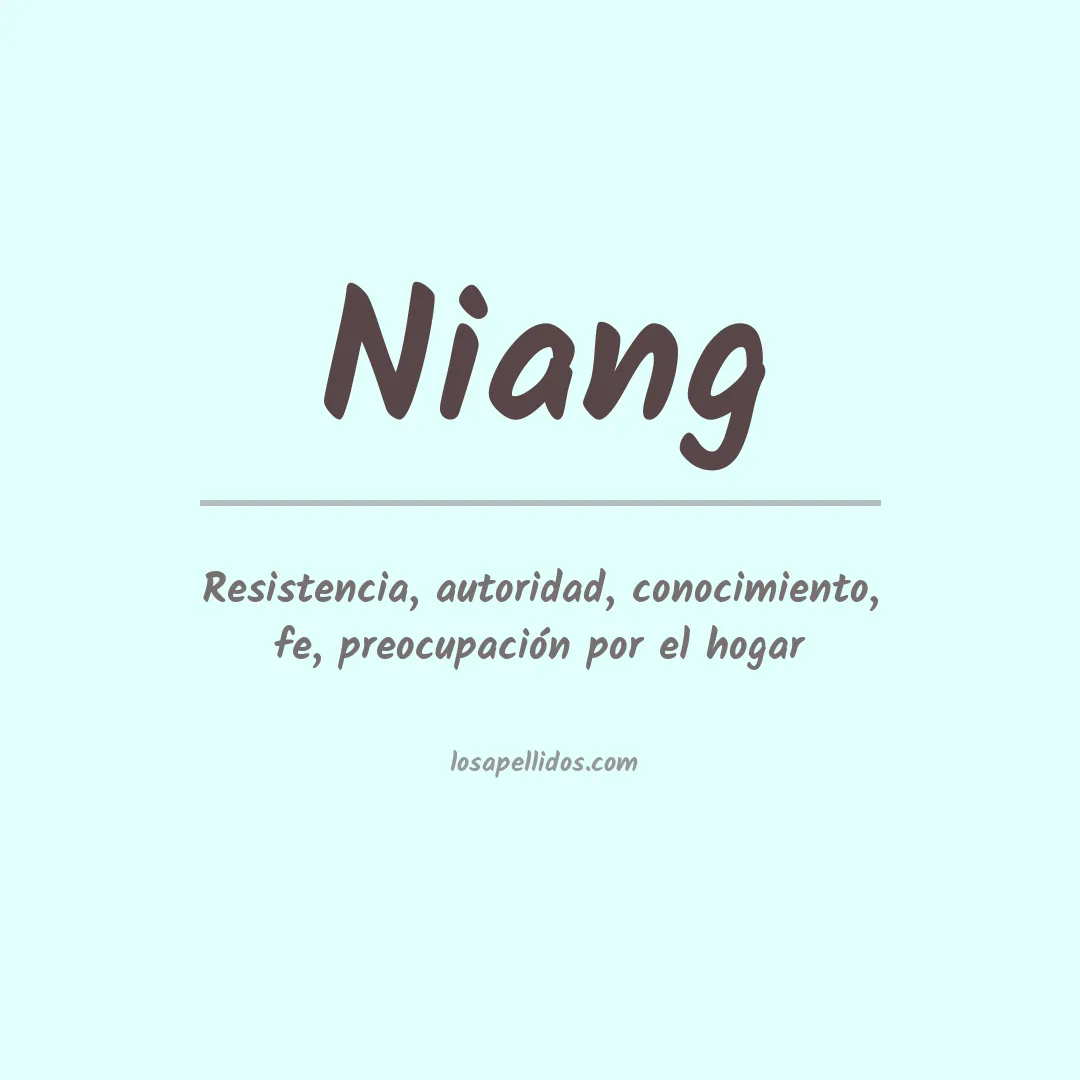 Apellido Niang