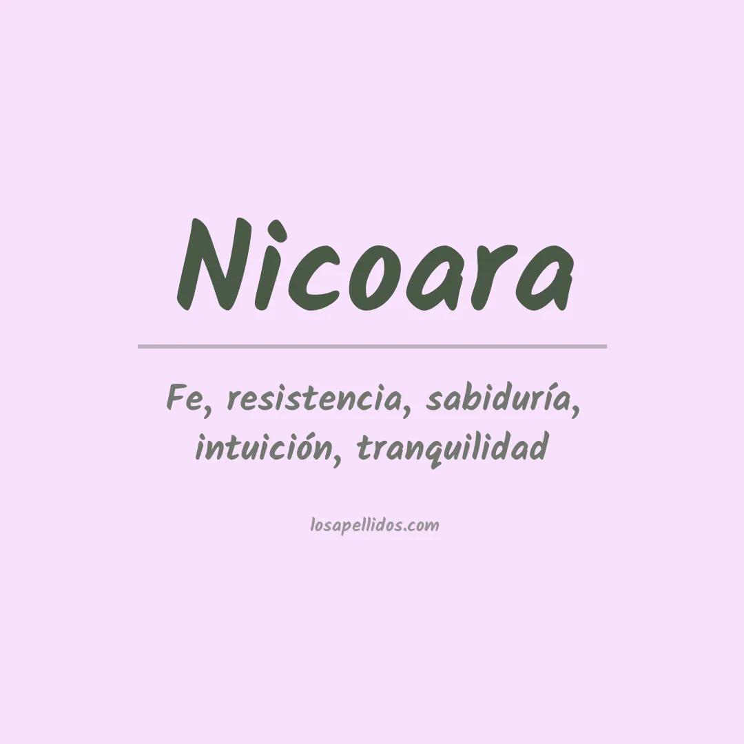 Apellido Nicoara