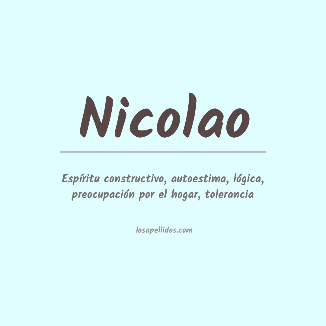 Apellido Nicolao