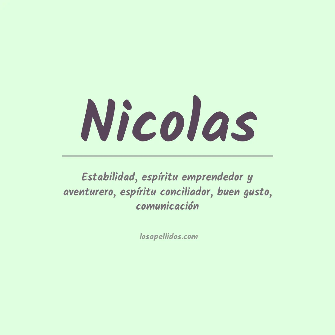Apellido Nicolas
