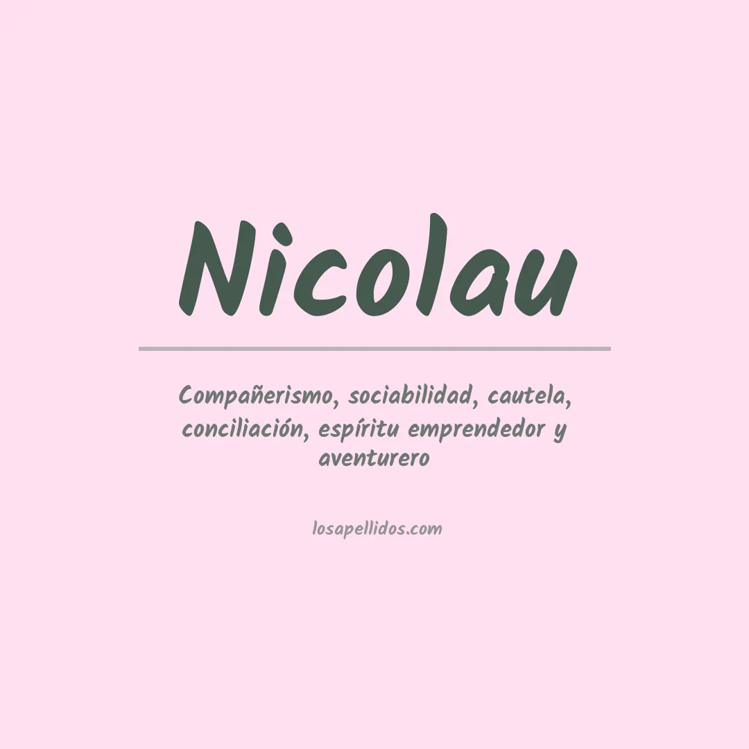 Apellido Nicolau