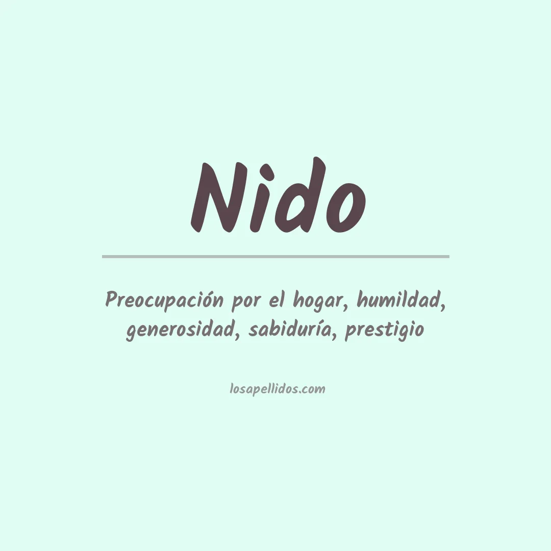 Apellido Nido