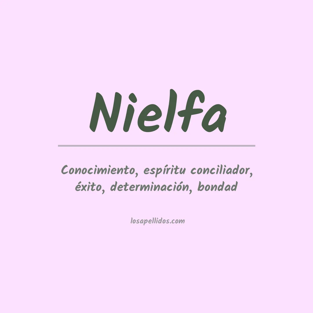 Significado del Apellido Nielfa