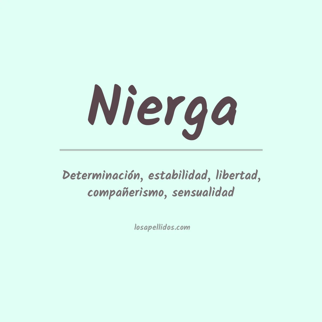 Apellido Nierga