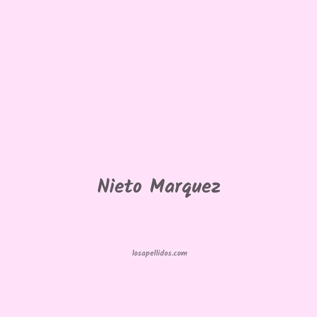 Nieto marquez en chino