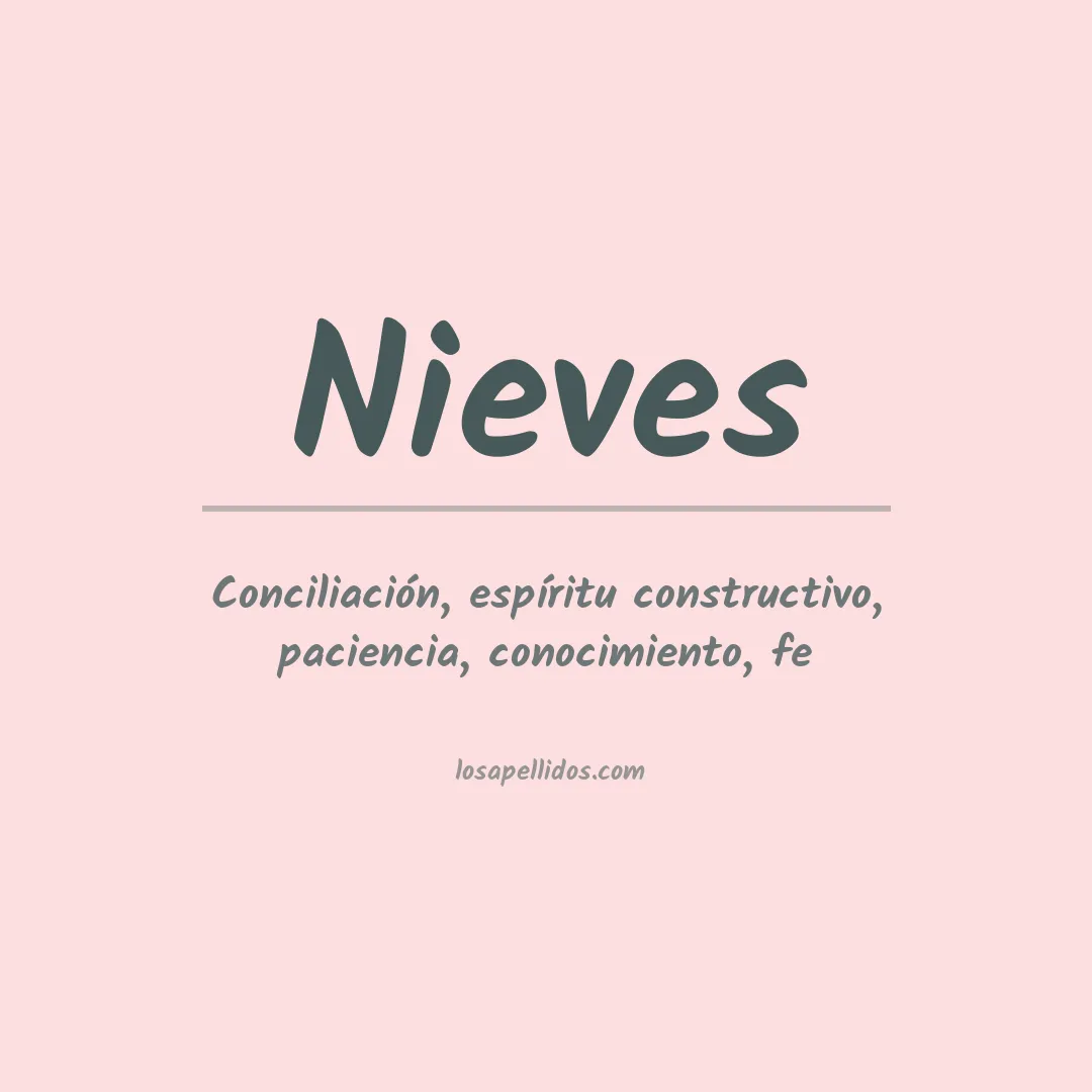 Apellido Nieves