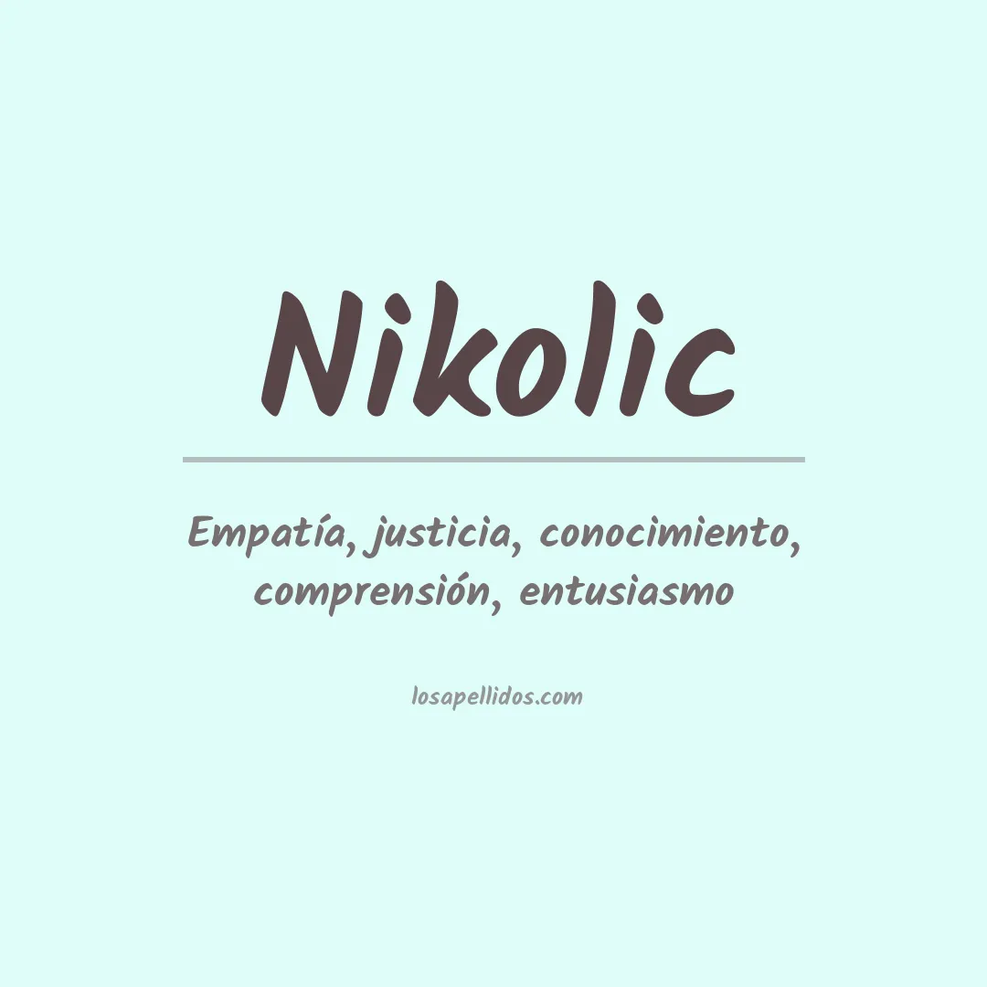 Apellido Nikolic